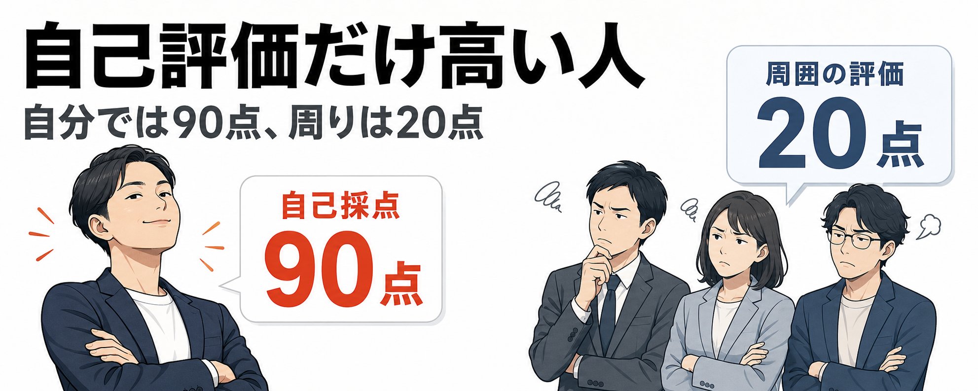 原帖封面:自己評価だけ高い人