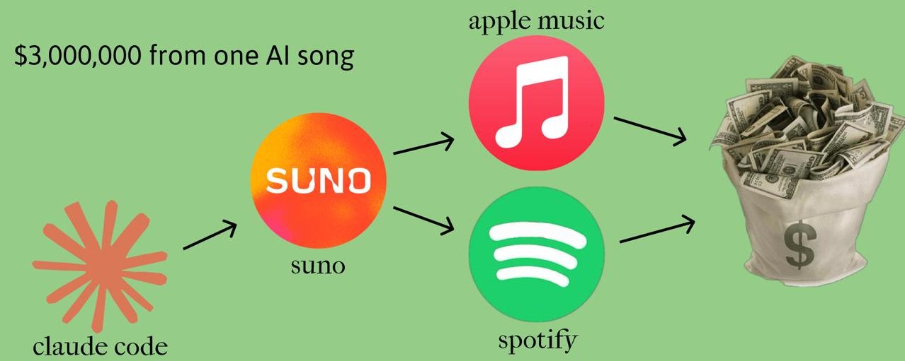 原帖封面:$3,000,000 from one AI song