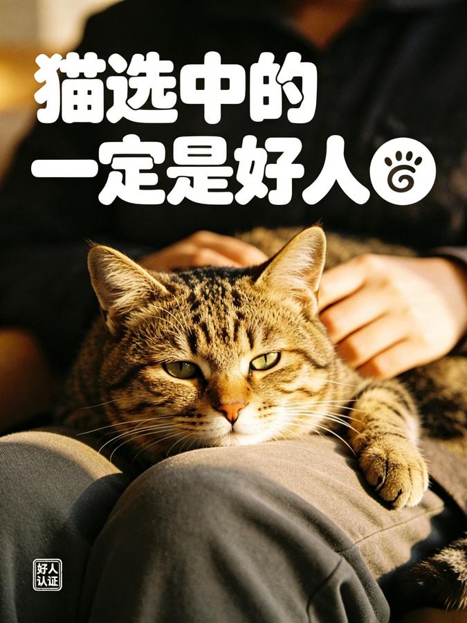 Cover of the original post: 猫选中的一定是好人