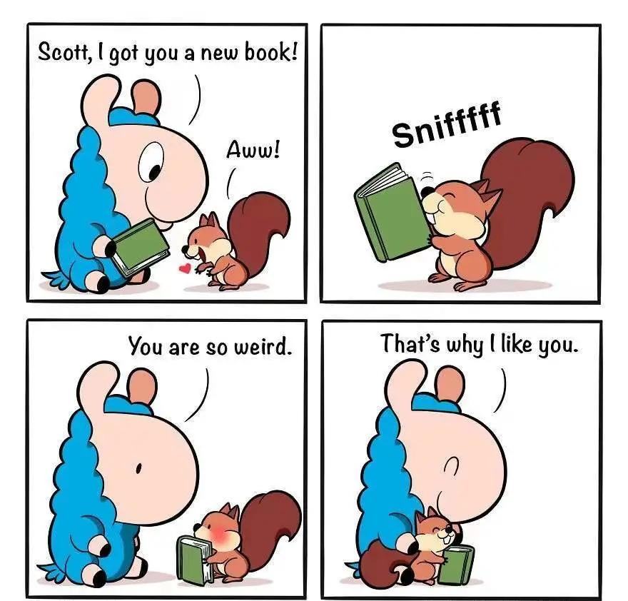 原帖封面:Scott, I got you a new book!