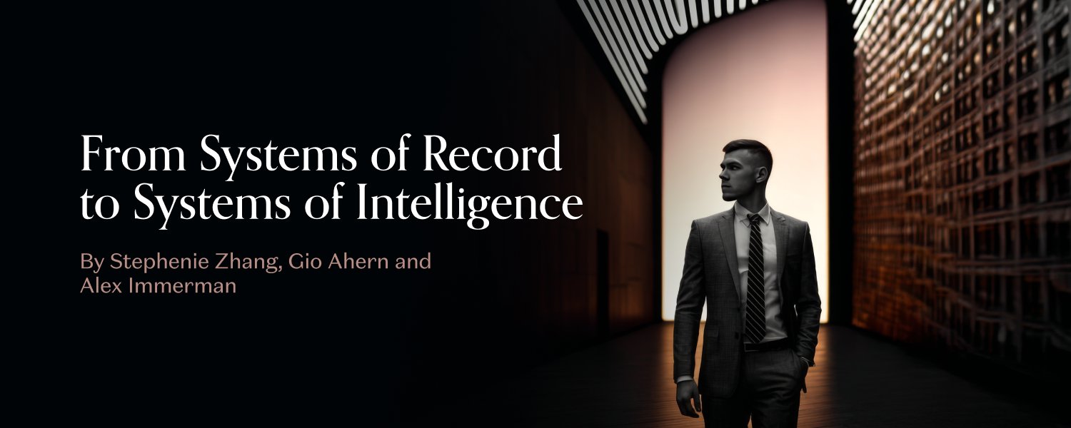 原帖封面:From Systems of Record to Systems of Intelligence