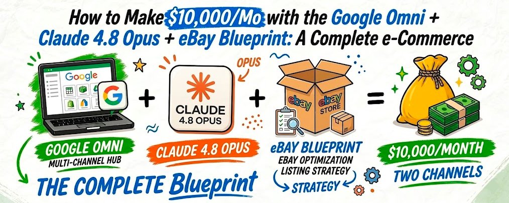 原帖封面:How to Make $10,000/Mo with the Google Omni + Claude 4.8 Opus + eBay Blueprint: A Complete e-Commerce