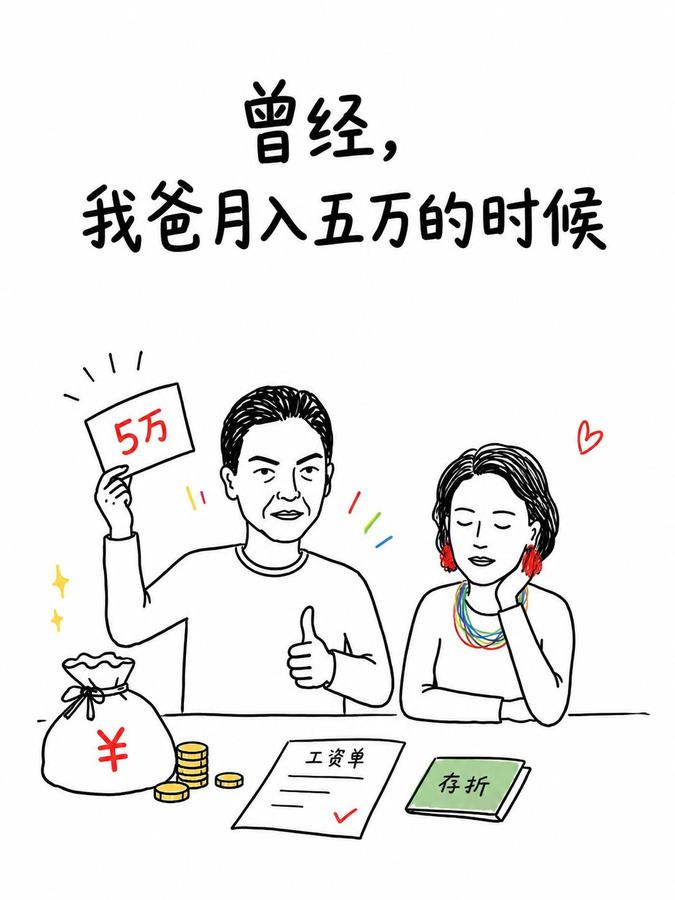 原帖封面：曾经，我爸月入五万的时候