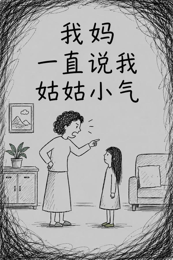 Cover of the original post: 我妈一直说我姑姑小气