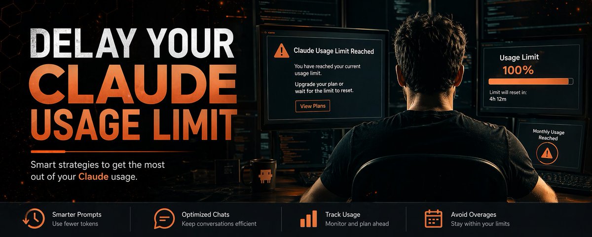 原帖封面:DELAY YOUR CLAUDE USAGE LIMIT