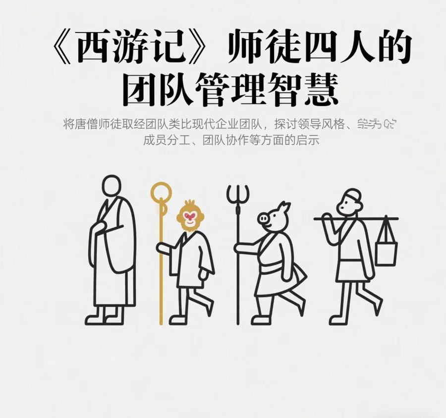 原帖封面:《西游记》师徒四人的团队管理智慧
